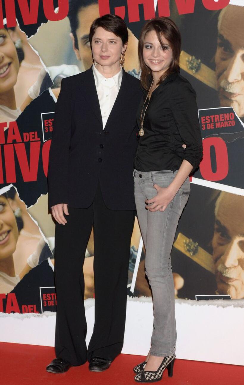 Isabella Rossellini and Stephanie Leonidas at the photocall of "The Feast Of The Goat."