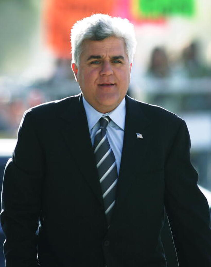 Jay Leno at the Santa Barbara County Courthouse.
