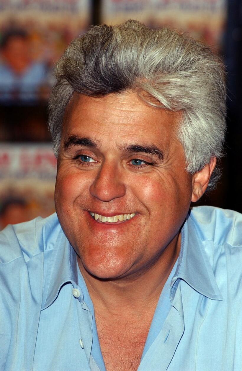 Jay Leno signs copies of his children's book "If Roast Beef Could Fly."