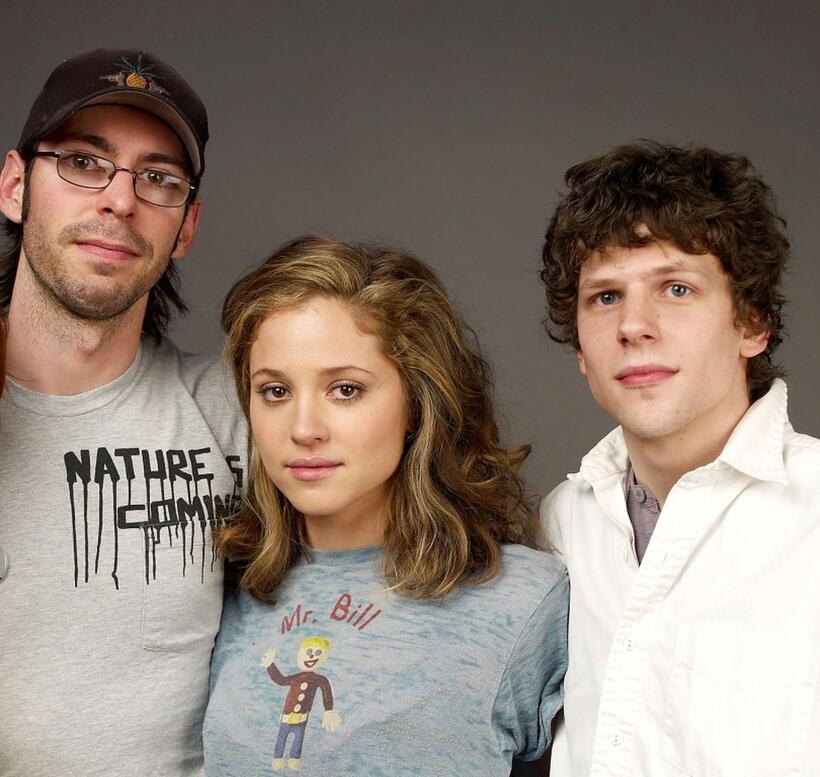 Jesse Eisenberg, Margarita Levieva and Martin Starr at the 2009 Sundance Film Festival.