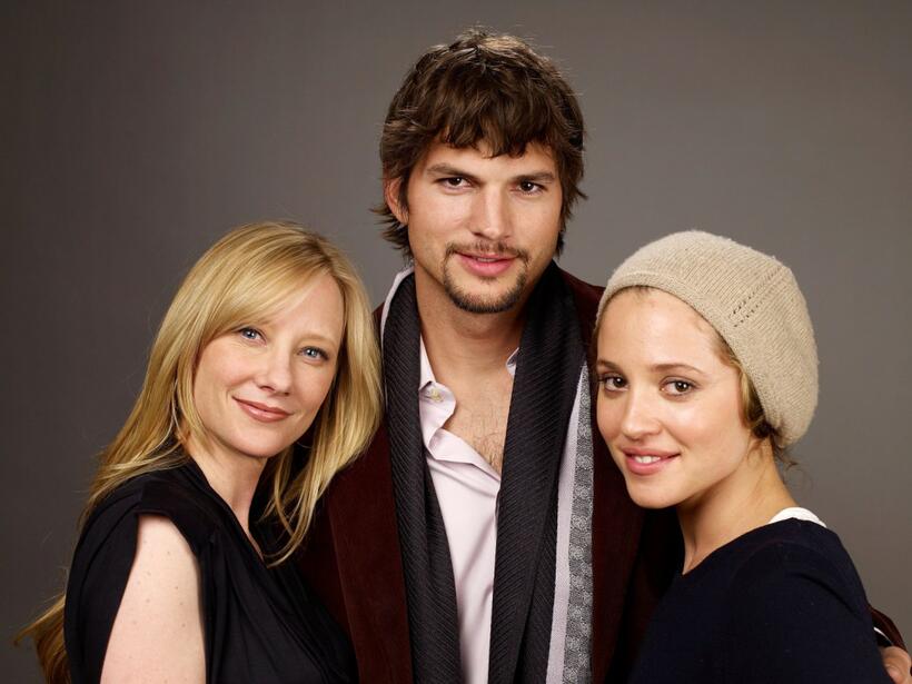 Anne Heche, Ashton Kutcher and Margarita Levieva at the Film Lounge Media Center during the 2009 Sundance Film Festival.