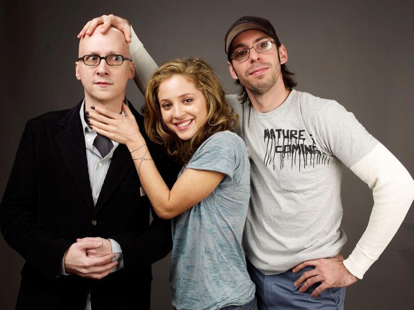 Director Greg Mottola, Margarita Levieva and Jesse Eisenberg at the 2009 Sundance Film Festival.