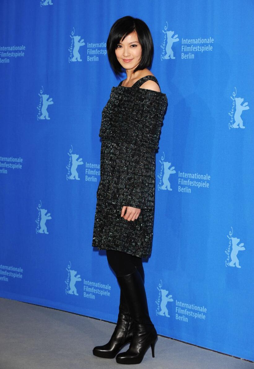 Kelly Lin at the photocall of "Sparrow" during the 58th Berlinale Film Festival.