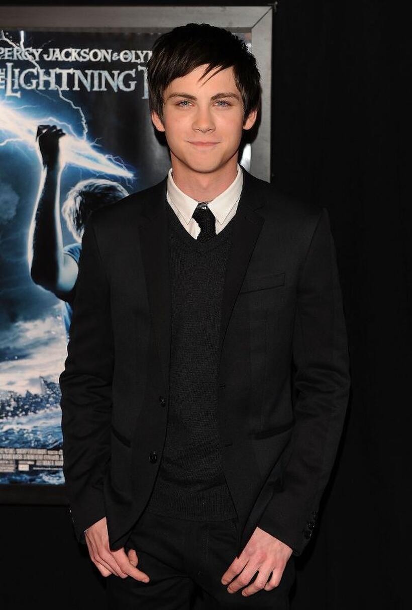 Logan Lerman at the premiere of "Percy Jackson & The Olympians: The Lightning Thief."