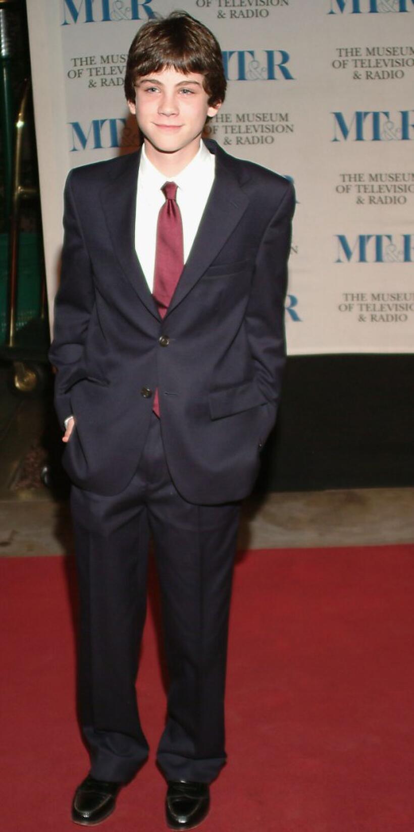 Logan Lerman at the Museum of Television and Radio's gala.