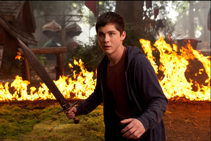 Logan Lerman as Percy Jackson in "Percy Jackson: Sea of Monsters."