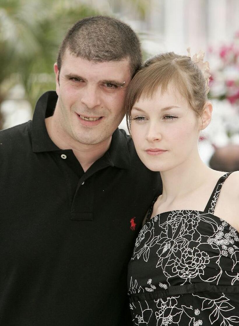 Samuel Boidin and Adelaide Leroux at the photocall of "Flandres" during the 59th International Cannes Film Festival.