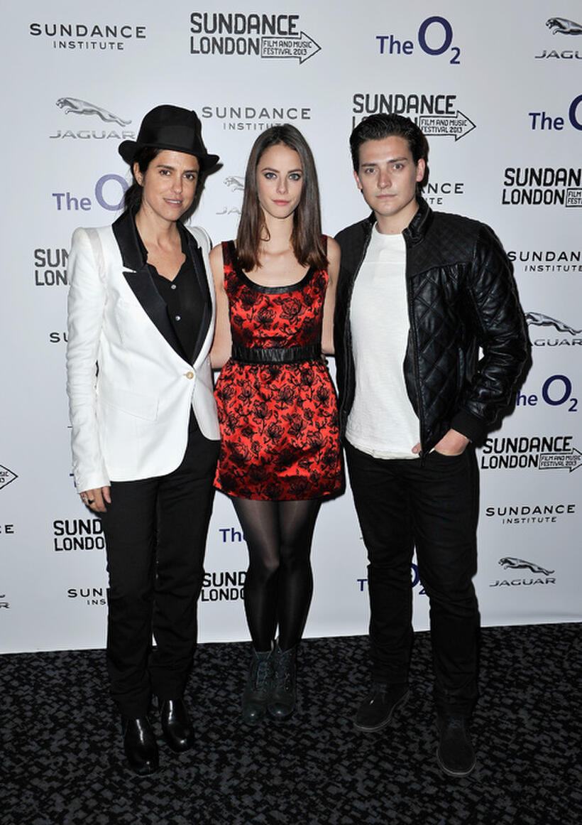 Director Francesca Gregorini, Kaya Scodelario and Aneurin Barnard at the premiere of "Emanuel and the Truth About Fishes" during the 2013 Sundance London Film And Music Festival.