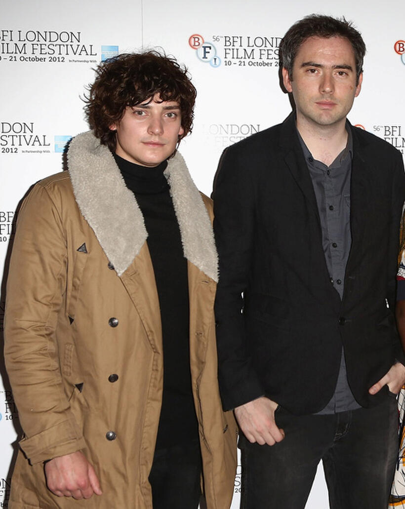 Aneurin Barnard and director Ciaran Foy at the premiere of "Citadel" during the 56th BFI London Film Festival.