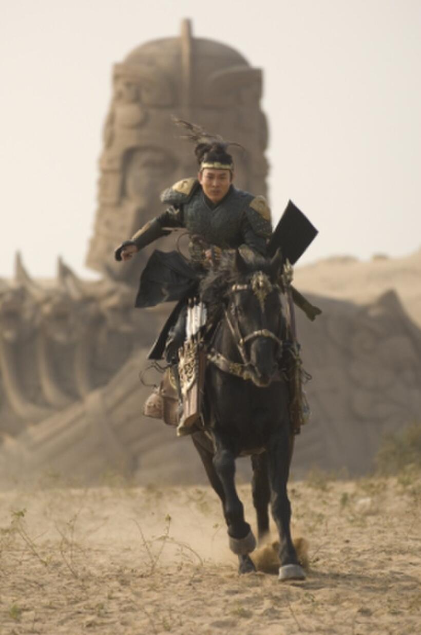 Jet Li as Emperor Han in "The Mummy: Tomb of the Dragon Emperor."