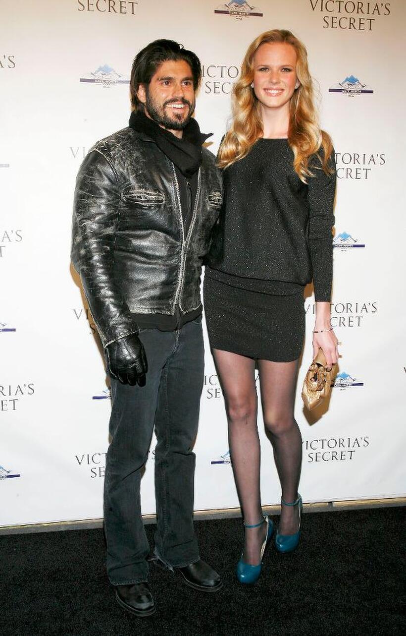 Andrew Levitas and Anna V. at the grand opening cocktail party for the new Victoria Secret Lexington Avenue Flagship Store.
