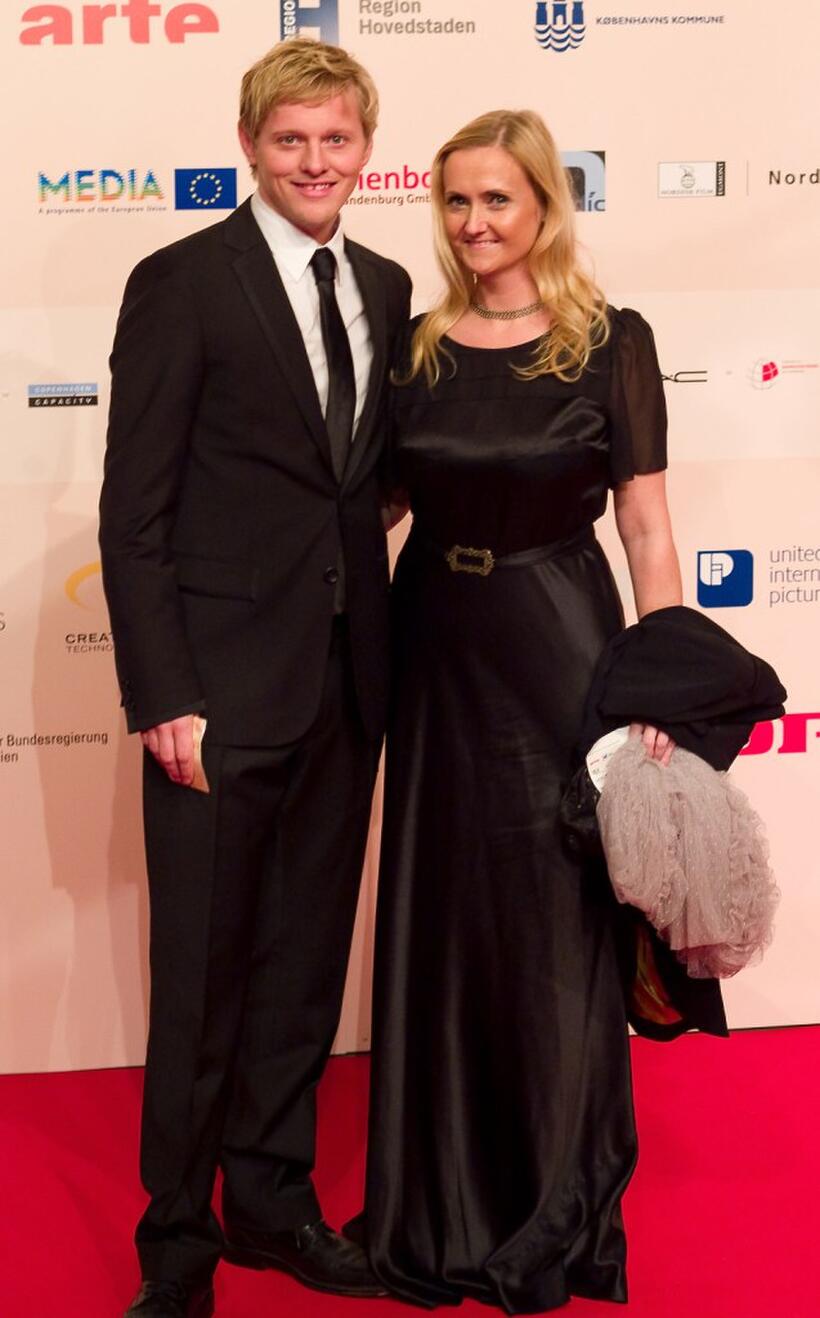 Thure Lindhardt and Guest at the European Film Awards.
