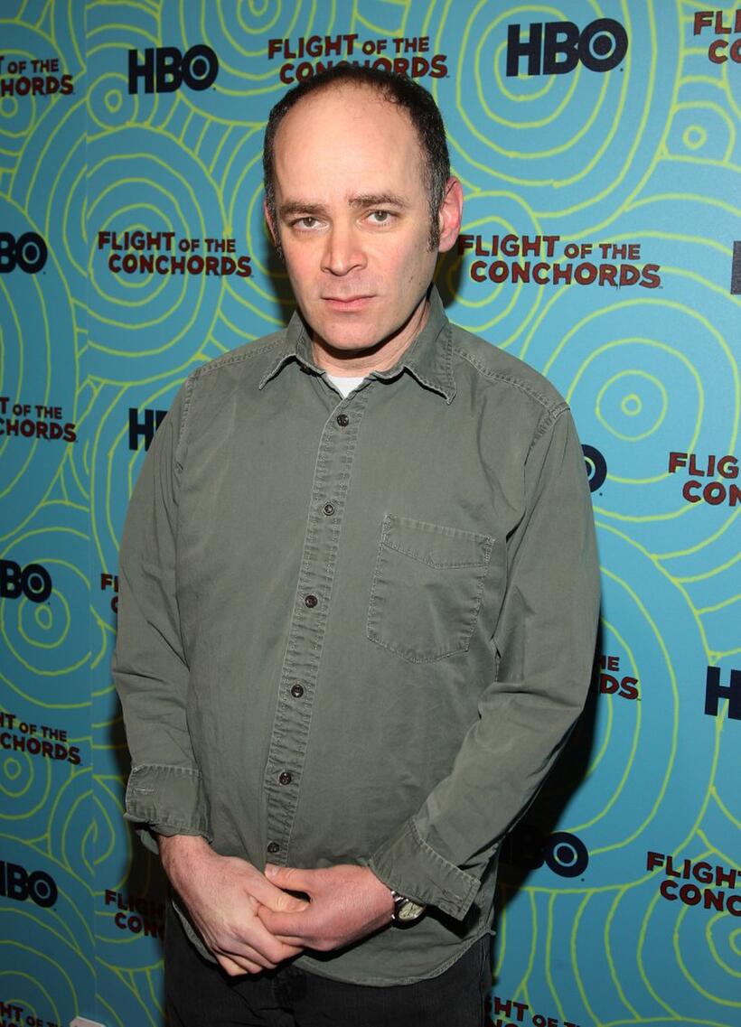 Todd Barry at the "Flight of the Conchords" season 2 viewing party.