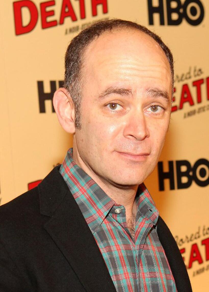 Todd Barry at the premiere of "Bored to Death."