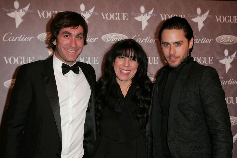 Brent Bolthouse, guest and Jared Leto at the "Heaven: Celebrating 10 Years" event benefiting the Art Elysium.