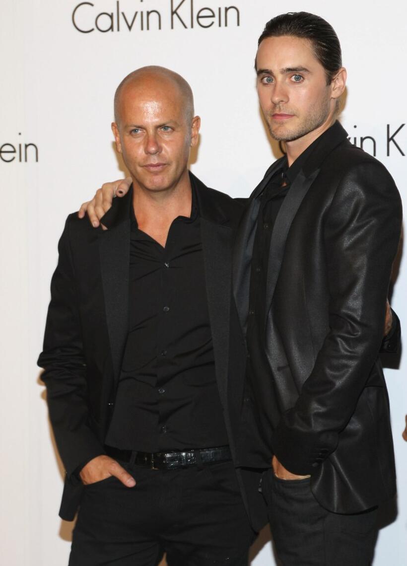 Jared Leto and Guest at the Calvin Klein 40th Anniversary during the Mercedes-Benz Fashion Week.