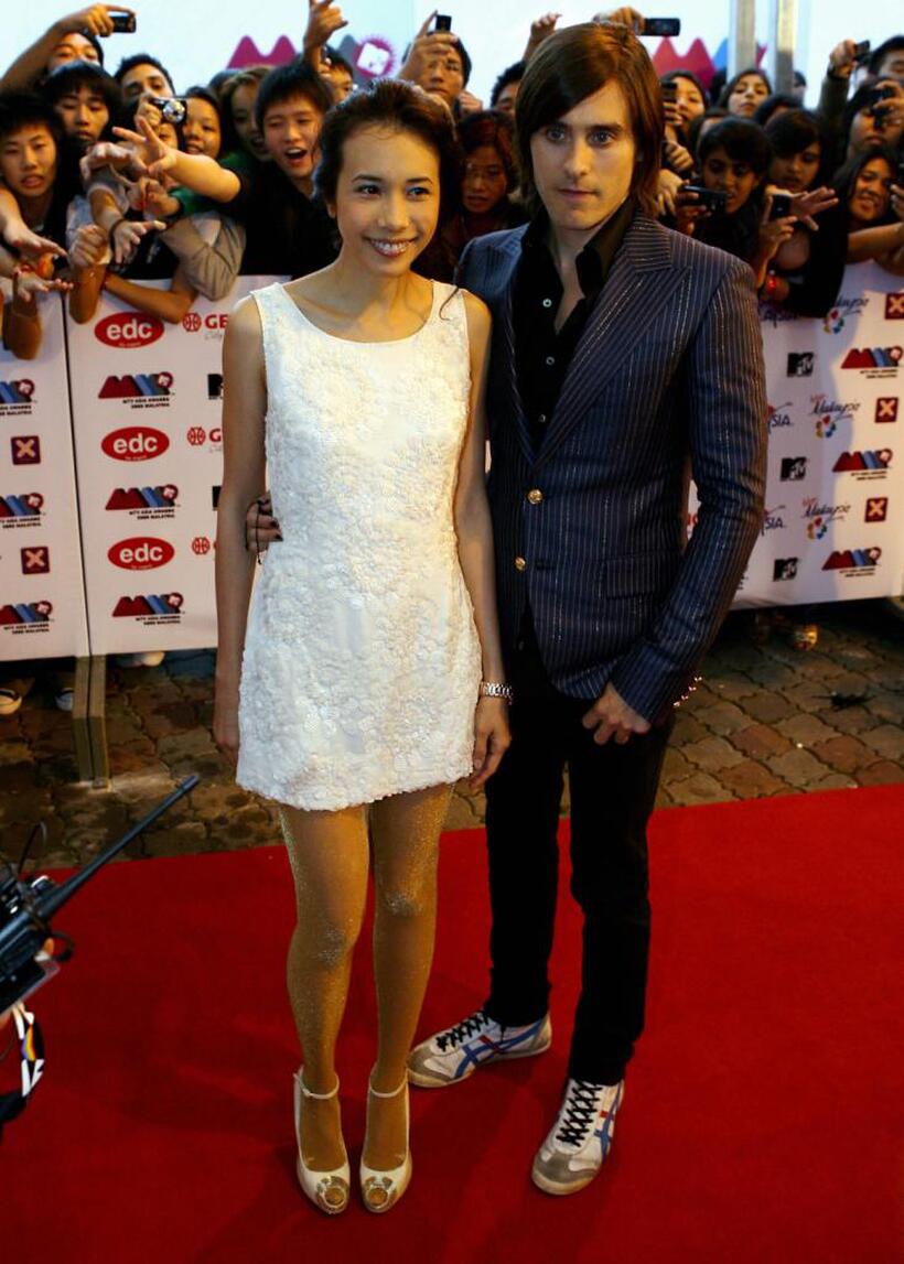 Karen Mok and Jared Leto at the MTV Asia Awards.