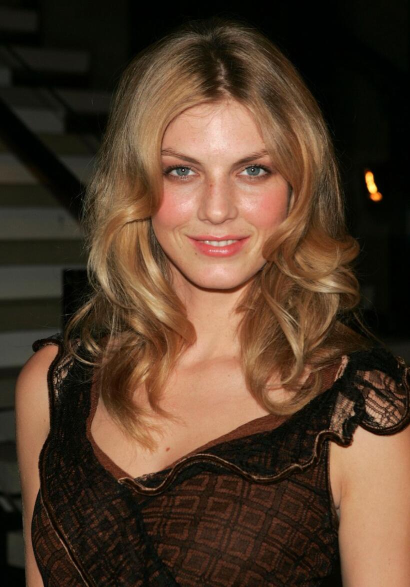 Angela Lindvall at the celebration of 20 years of the Donna Karan brand.