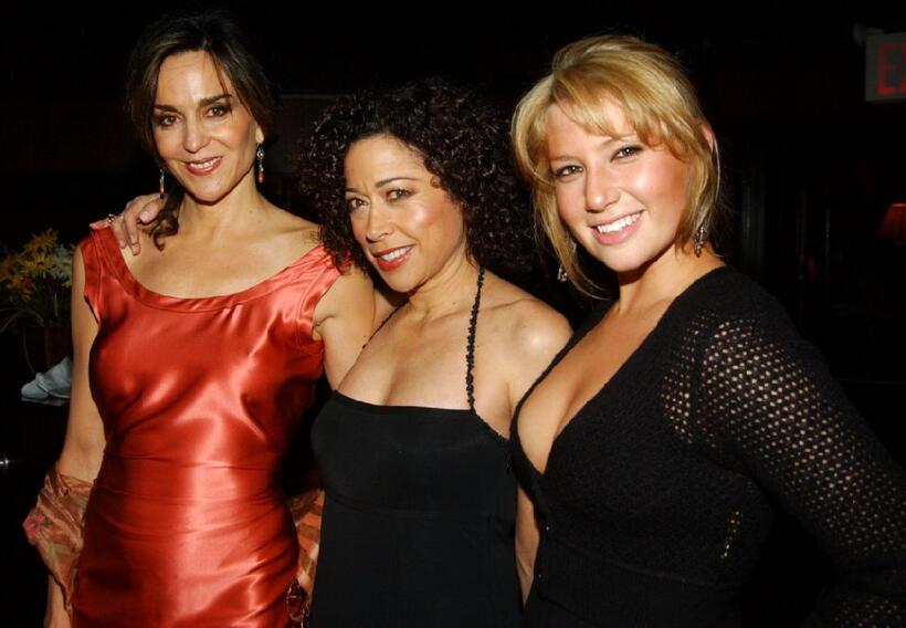 Polly Draper, Mimi Lieber and Ari Graynor at the after party of the opening night of "Brooklyn Boy."
