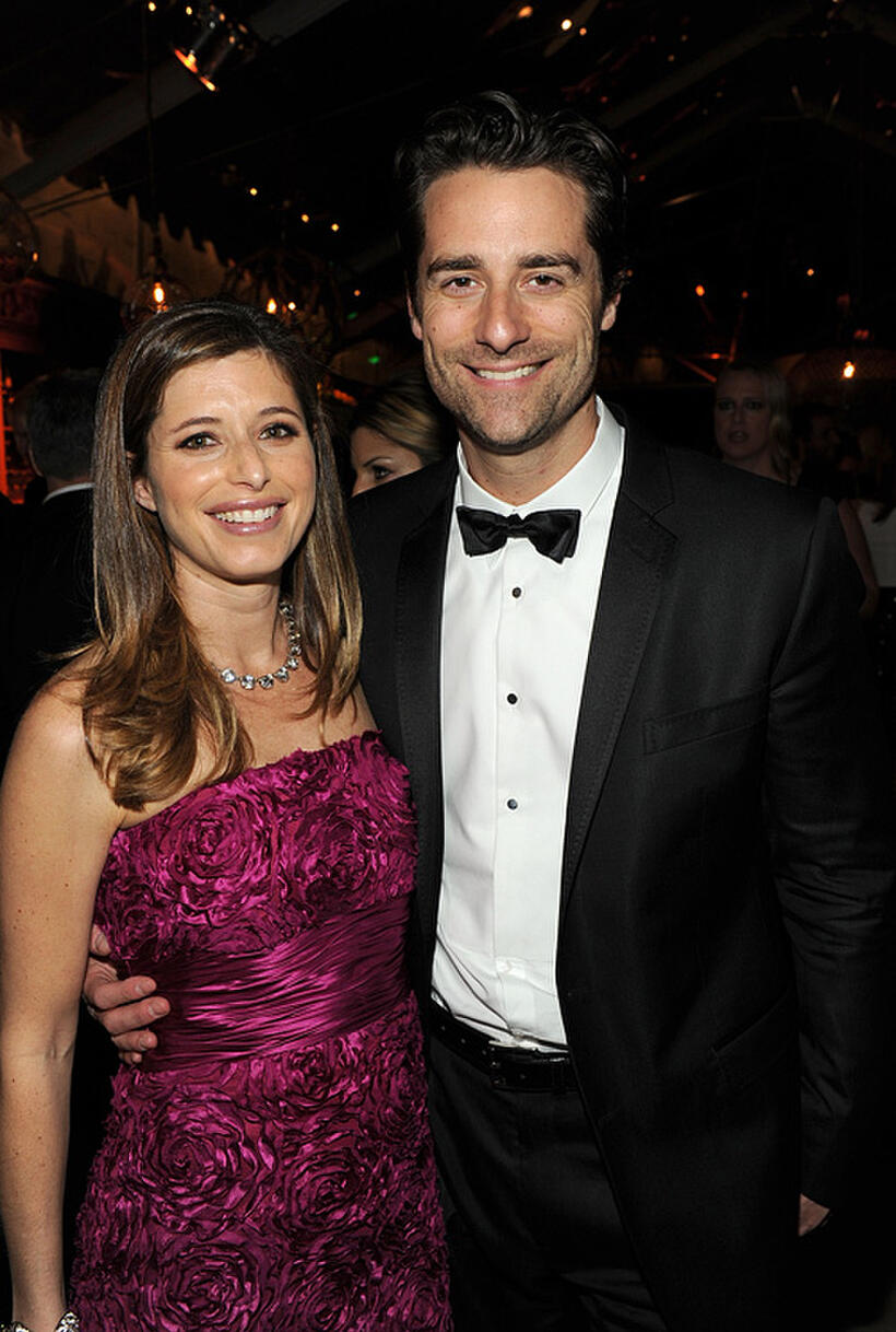 Todd Lieberman and Guest at the after party of Relativity Media and The Weinstein Company's 2011 Golden Globe Awards.