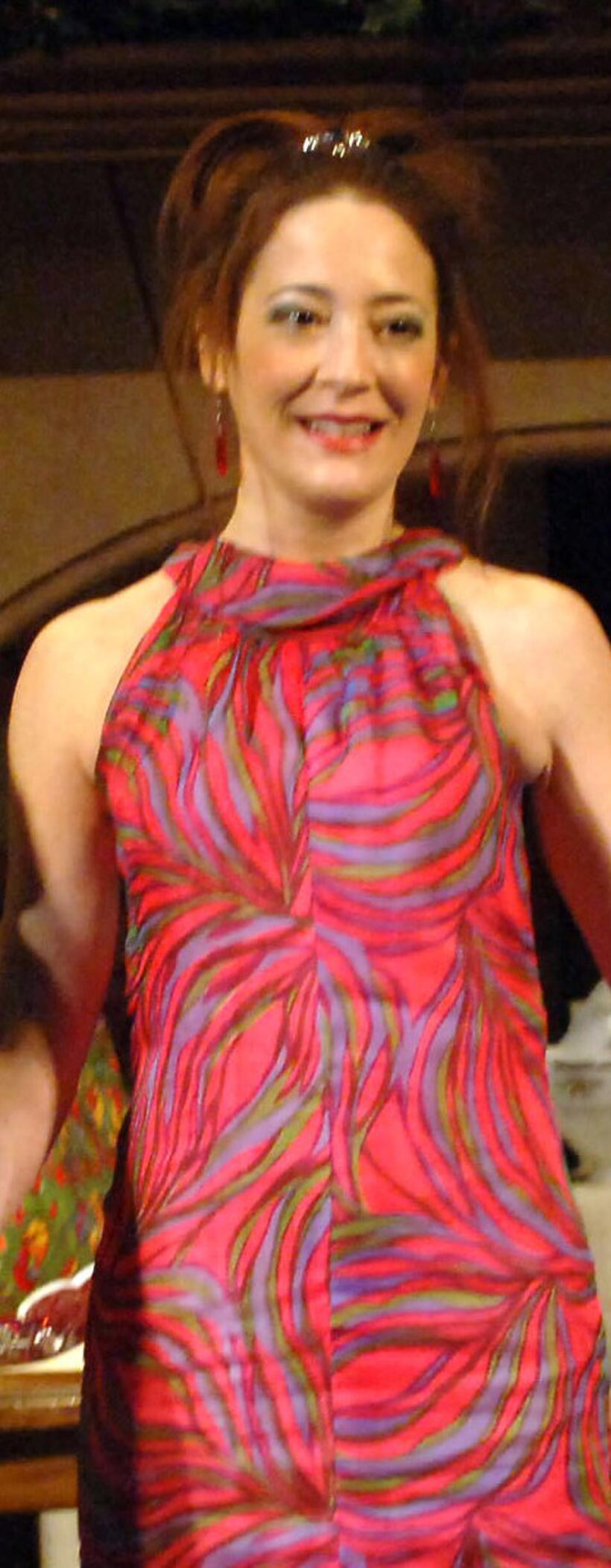 Clea Lewis at the curtain call of "Absurd Person Singular."