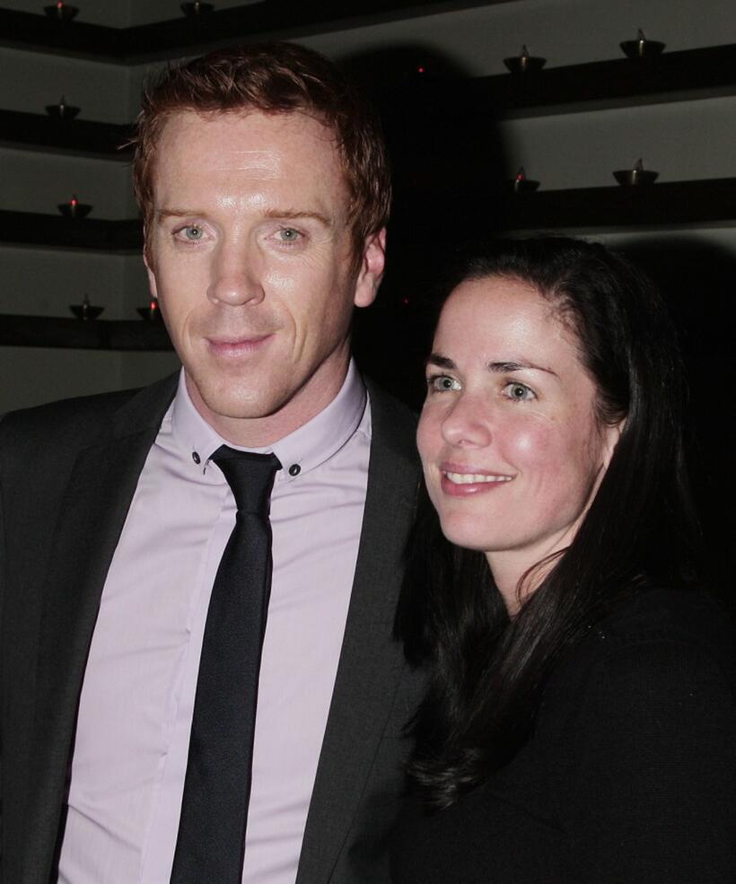 Damian Lewis and Katherine Pope at the premiere of "Life."