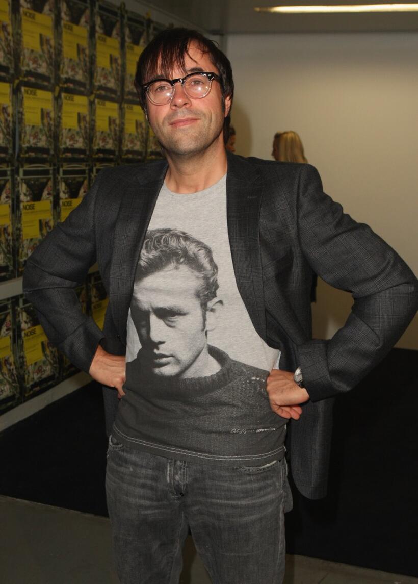Jan Josef Liefers at the Young American Photography exhibition opening.