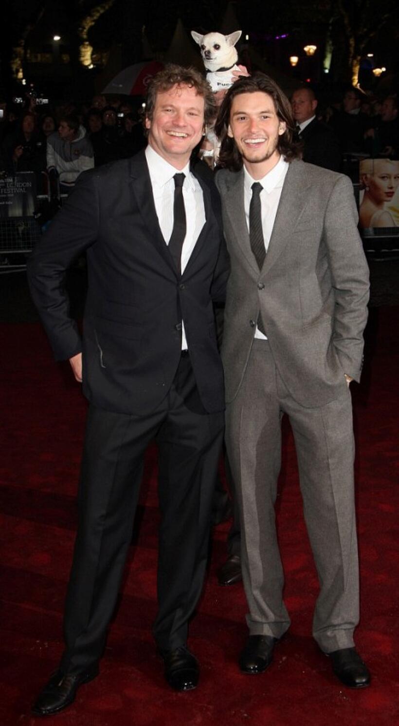 Colin Firth and Ben Barnes at the UK premiere of "Easy Virtue" during the BFI 52nd London Film Festival.