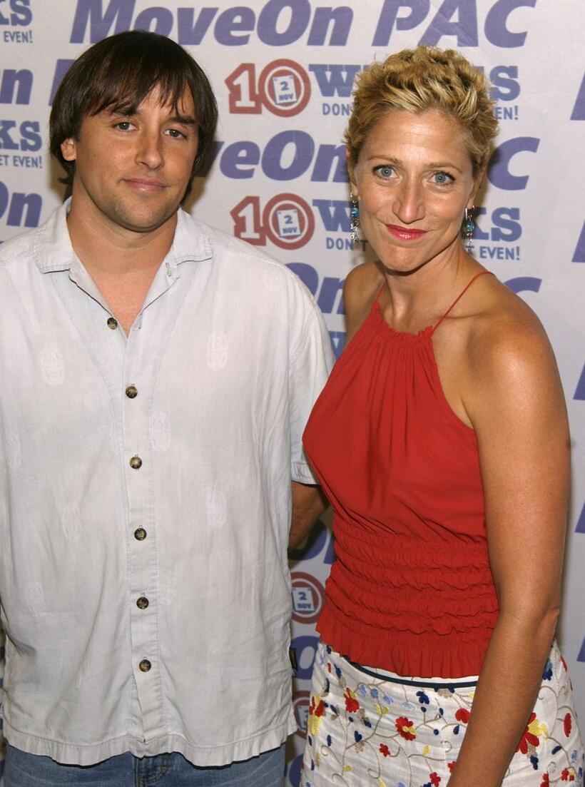 Richard Linklater and actress Edie Falco at the "10 Weeks: Don't Get Mad, Get Even" gala.
