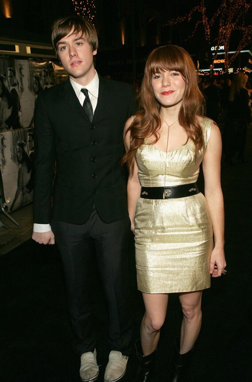 Jonathan Rice and Jenny Lewis at the premiere of "Walk The Line."