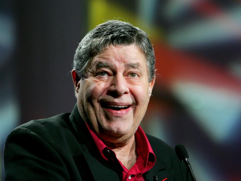 Jerry Lewis at the opening session of the Video Software Dealers Association's annual home video convention.