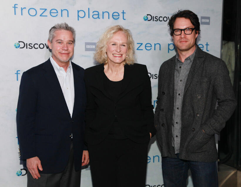 David Wargo, Glenn Close and John Light at the New York premiere of "Frozen Planet."