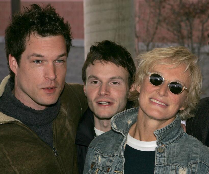John Light, Chris Terrio and Glenn Close at the premiere of "Heights."