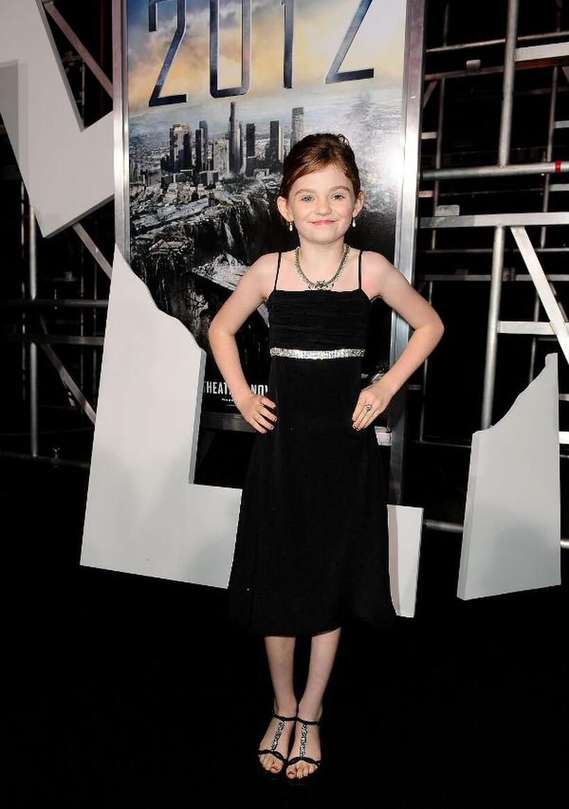 Morgan Lily at the premiere of "2012."