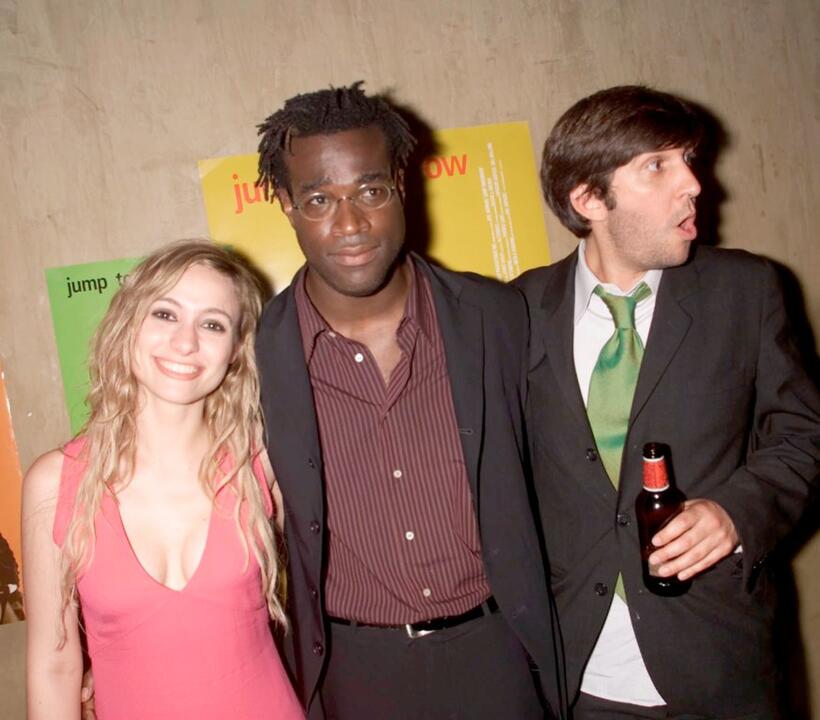 Natalia Verbeke, Tunde Adebimpe and Director Joel Hopkins at the post premiere party of "Jump Tomorrow."