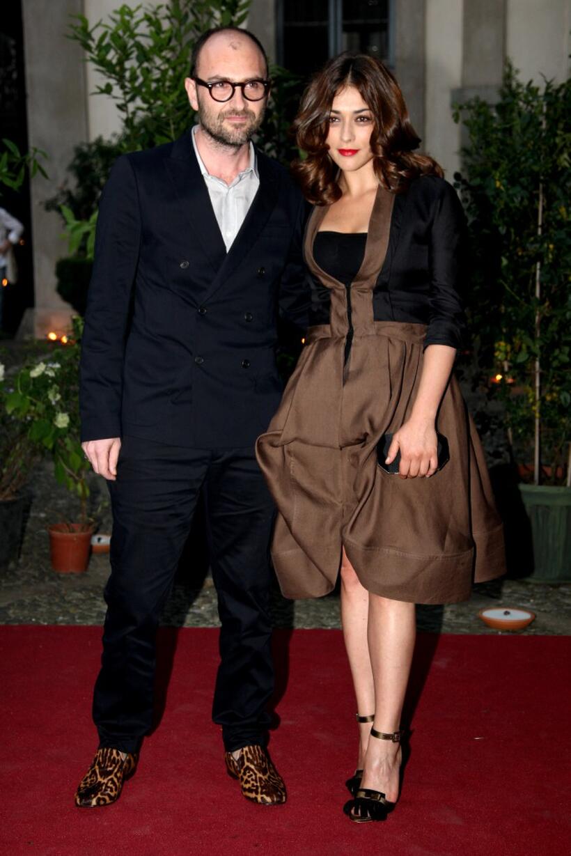 Valentina Lodovini and Guest at the Uomo Vogue 40th Anniversary Celebration Party during the Milan Fashion Week Menswear Spring/Summer 2009.