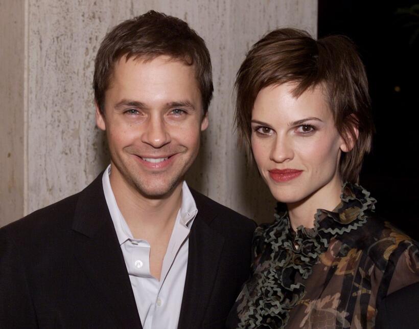 Chad Lowe and Hilary Swank at the premiere of "The Affair of the Necklace."