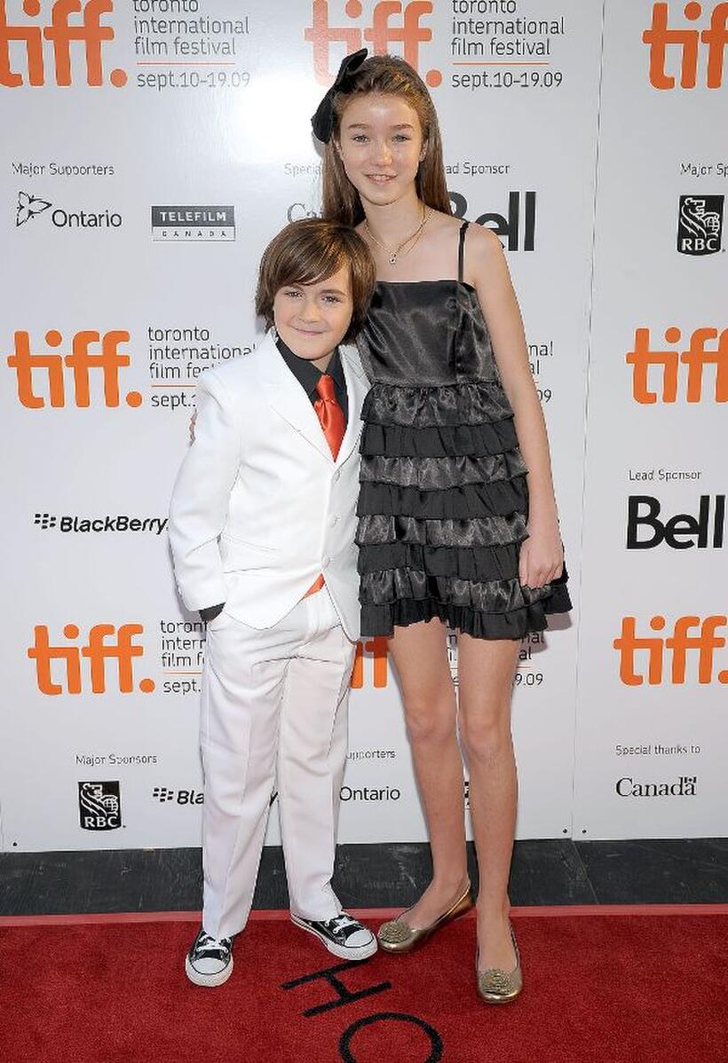Quinn Lord and Cassandra Sawtell at the premiere of "The Imaginarium of Doctor Parnassus" during the 2009 Toronto International Film Festival.