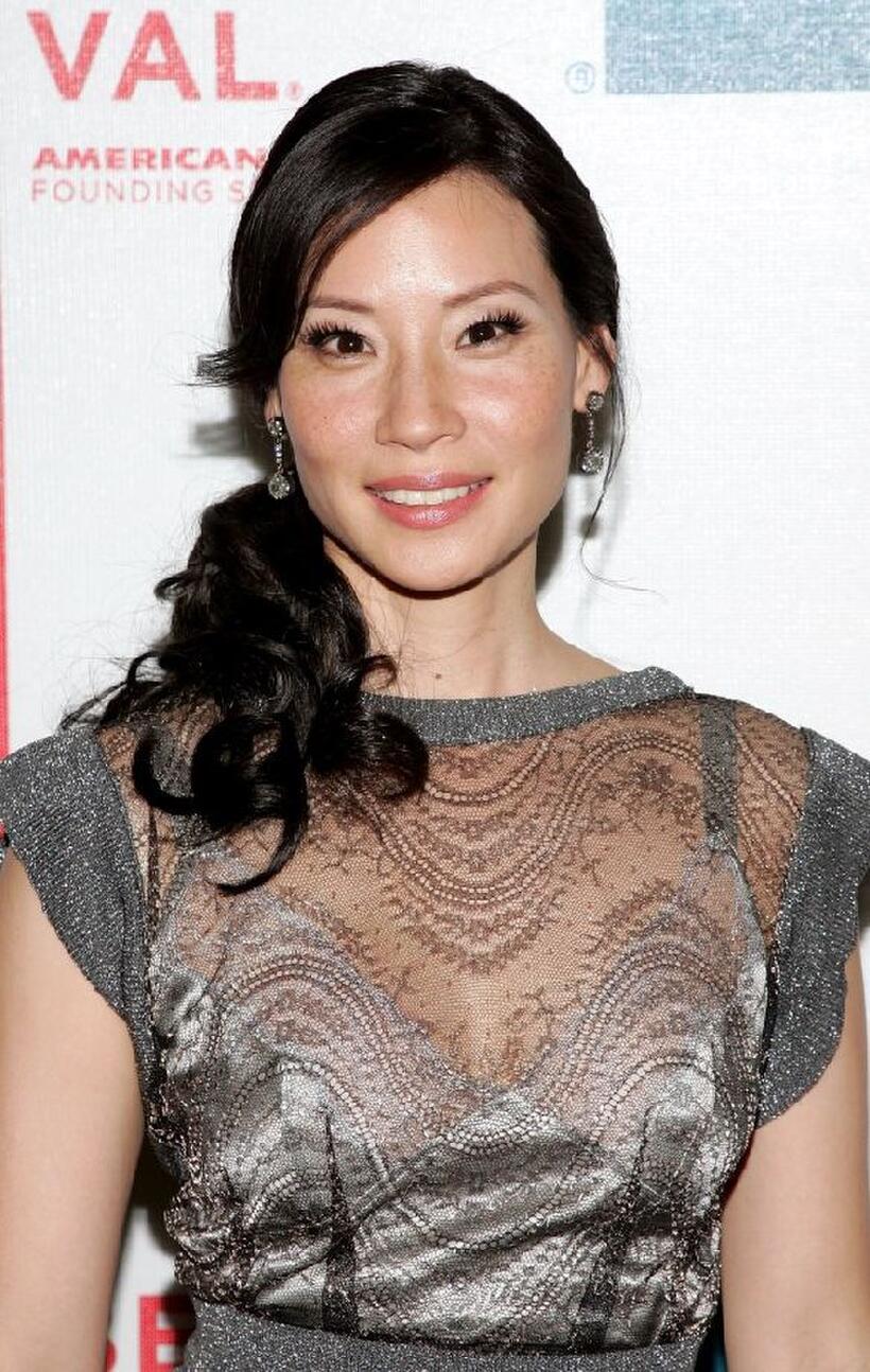 Lucy Liu at the 2007 Tribeca Film Festival for the premiere of "Watching The Detectives".
