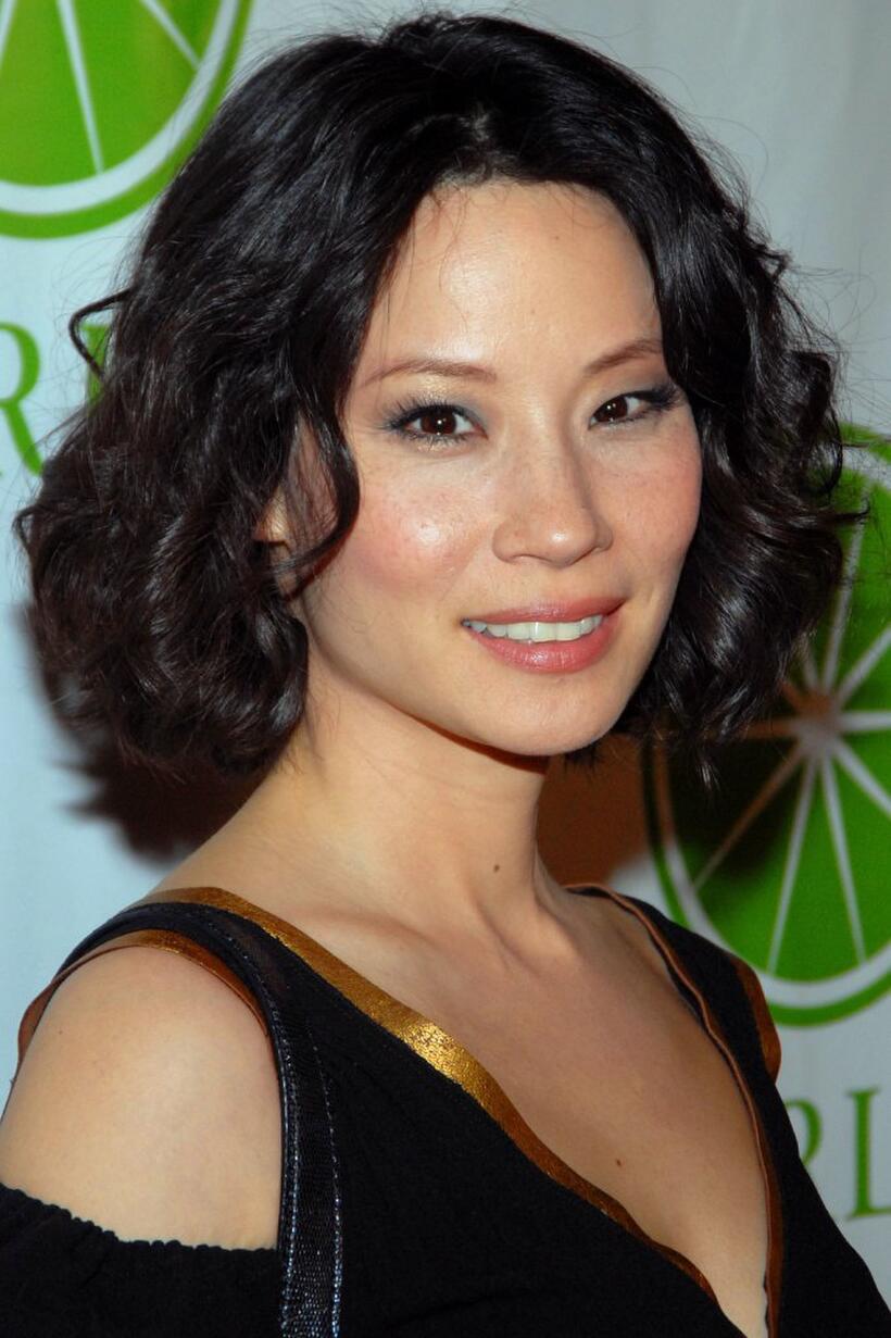 Lucy Liu at the Gap's new shoe shop launch.