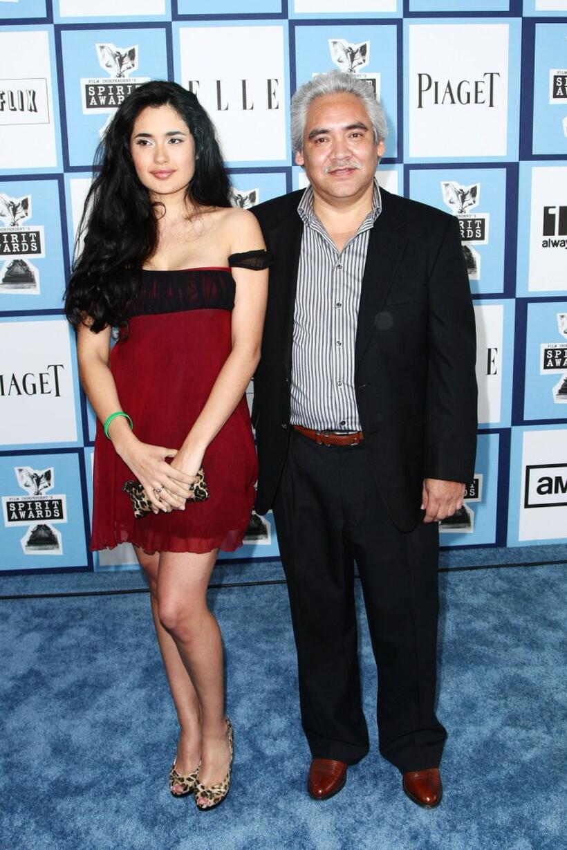 Veronica Loren and Pedro Castaneda at the 2008 Film Independent's Spirit Awards.