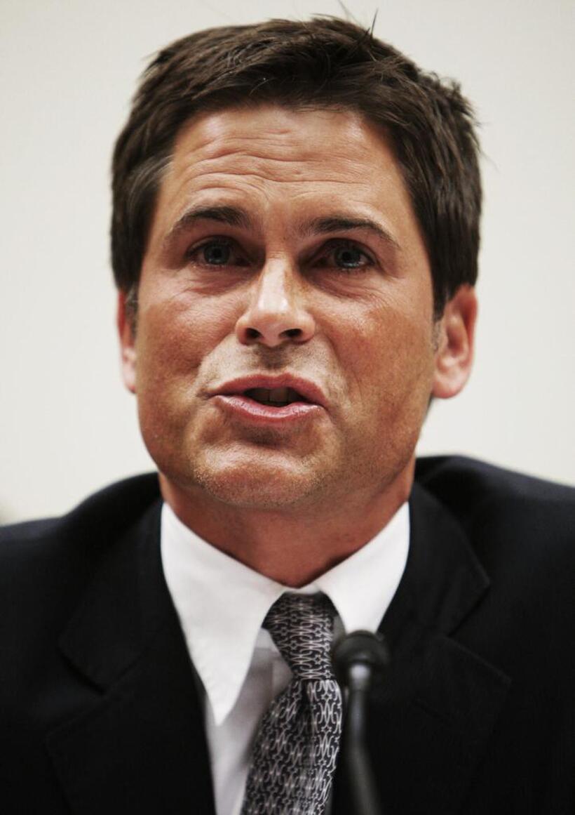 Rob Lowe at the House Select Energy Independence and Global Warming Committee.