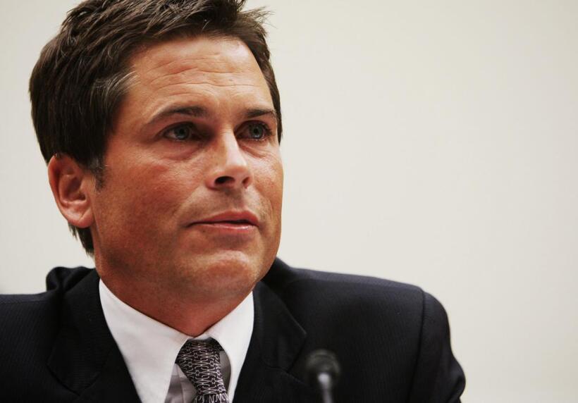 Rob Lowe at the House Select Energy Independence and Global Warming Committee.