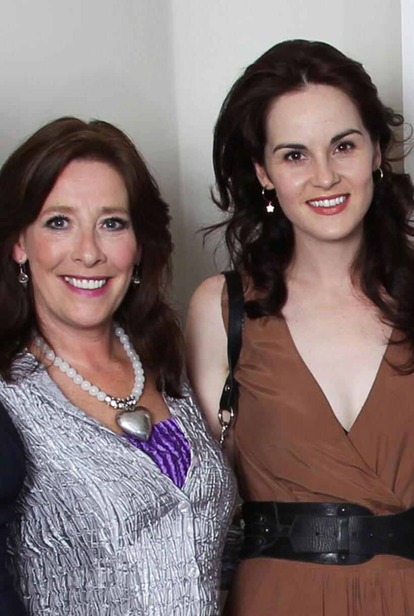 Phyllis Logan and Michelle Dockery at the Evening with Downton Abbey Raising Money For Merlin "The Medical Relief Charity" in UK.