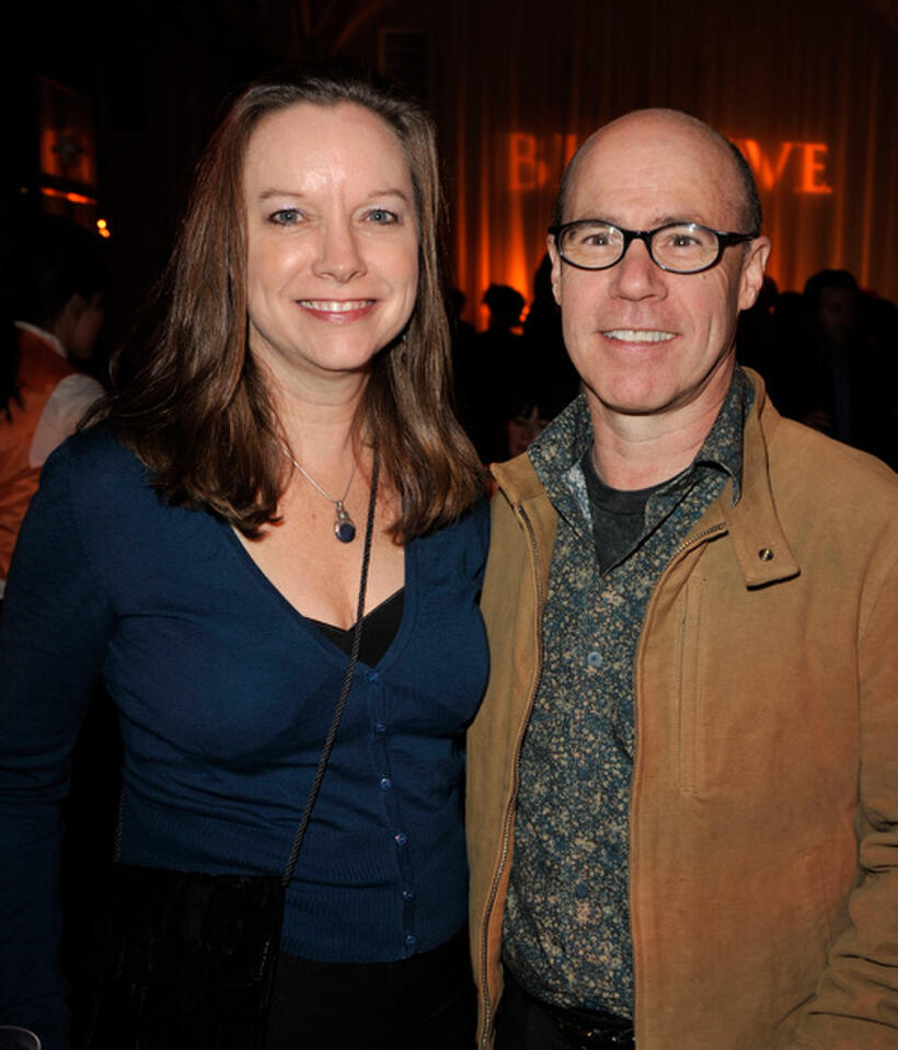 Karen and Barry Livingston at the after party of the California premiere of "Big Love."