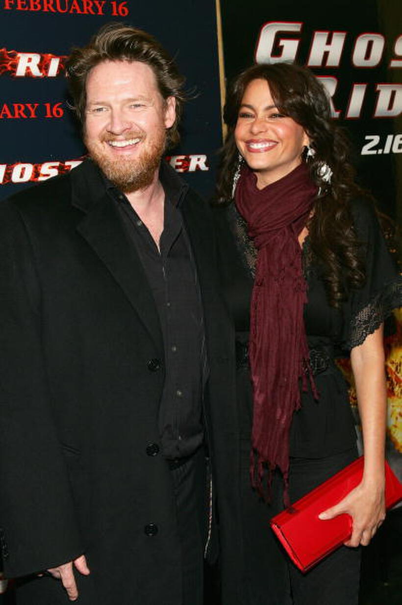 Donal Logue and Sofia Vergara at the premiere of "Ghost Rider."