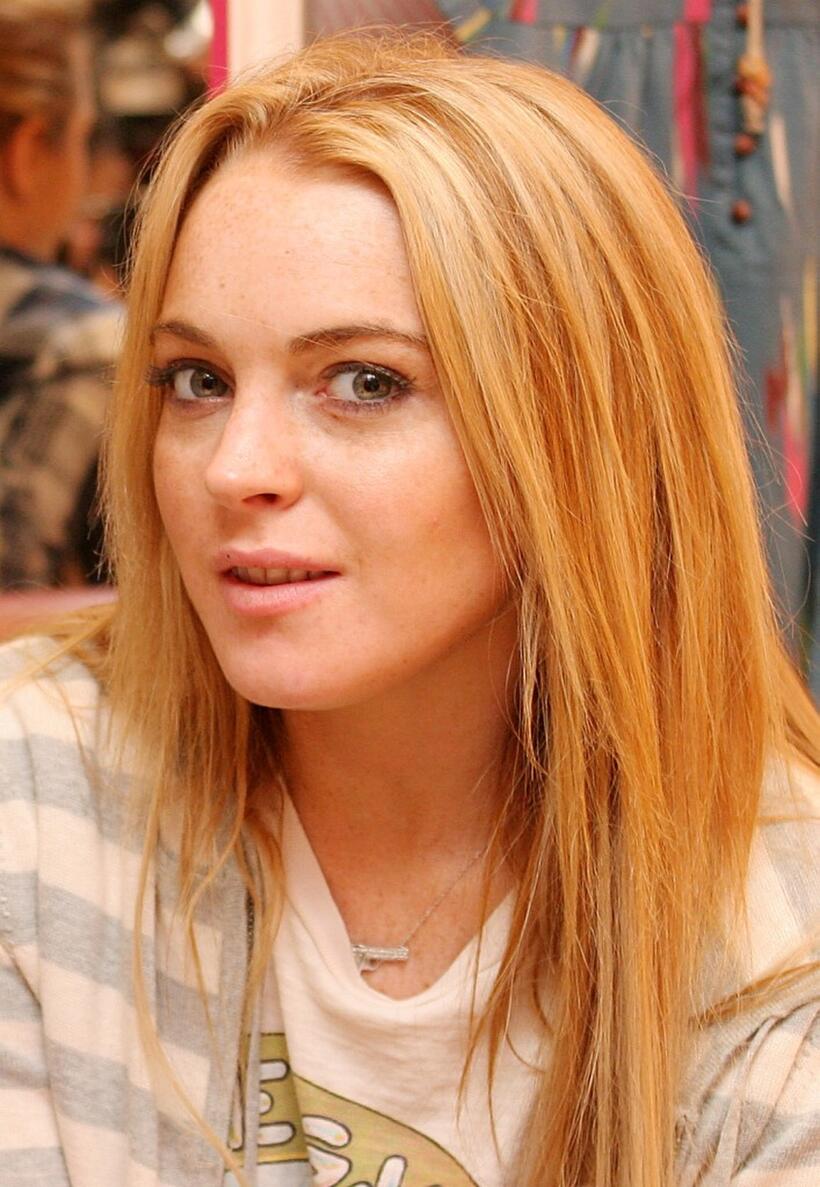 Lindsay Lohan at the flagship store of Charlotte Ronson.