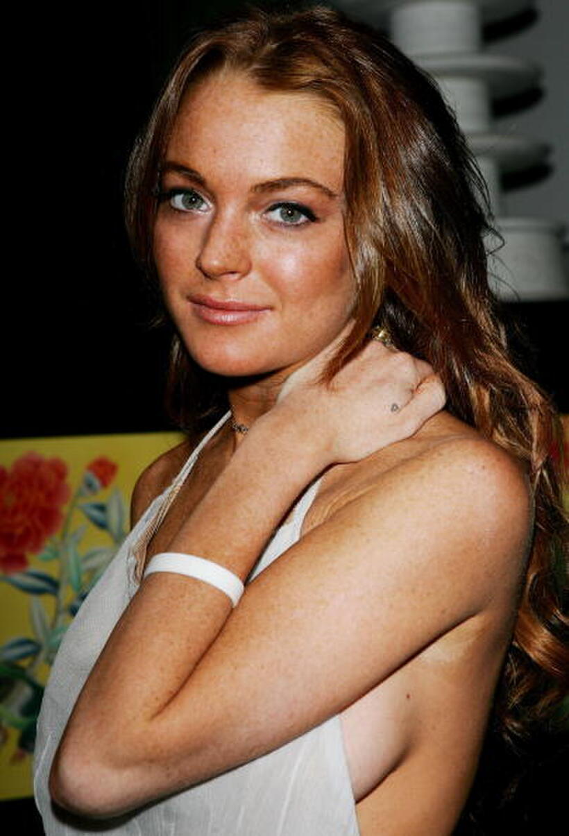 Lindsay Lohan at a Calvin Klein Collection toast to Francisco Costa's CFDA Women's Wear designer of the Year award.