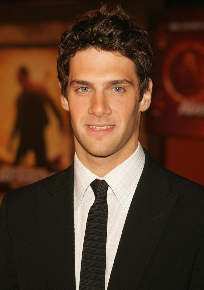 Justin Bartha at the premiere of "National Treasure."
