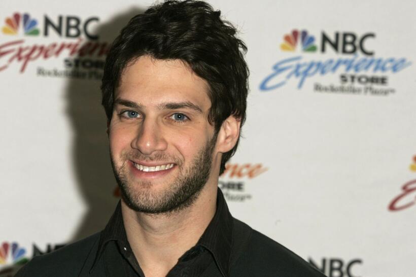 Justin Bartha at the autograph signing at NBC Experience Store.